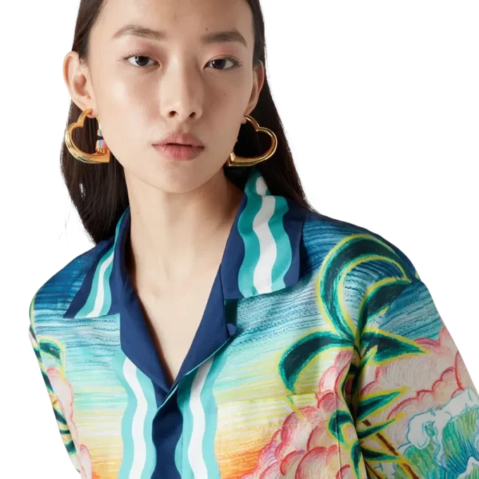 Danse De La Mer långärmad silkesskjorta Danse De La Mer långärmad silkesskjorta