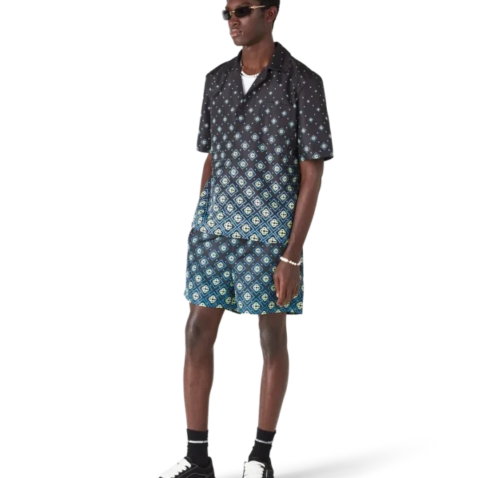 Degrade Black Monogram kortärmad badkläder