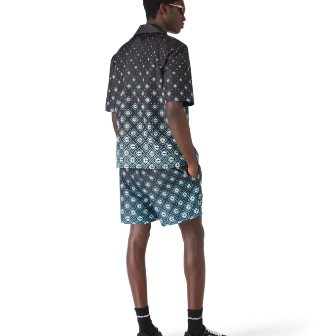 Degrade Black Monogram kortärmad badkläder