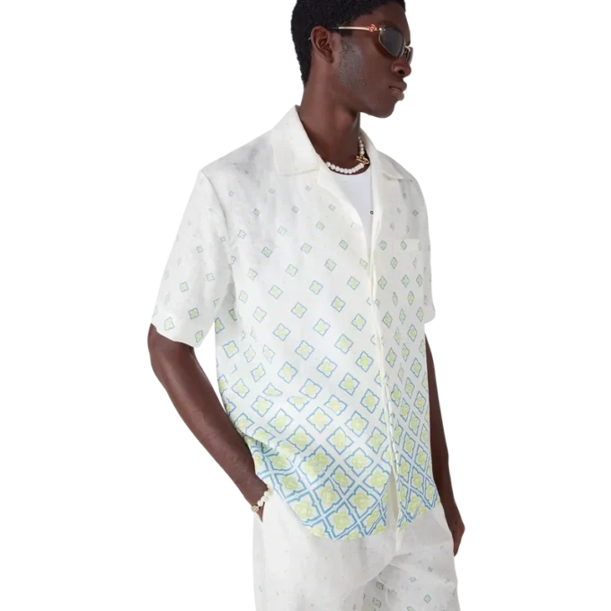 Degrade Monogram kortärmad linneskjorta