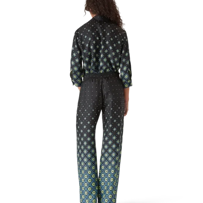 Degrade Monogram-silkesbyxor