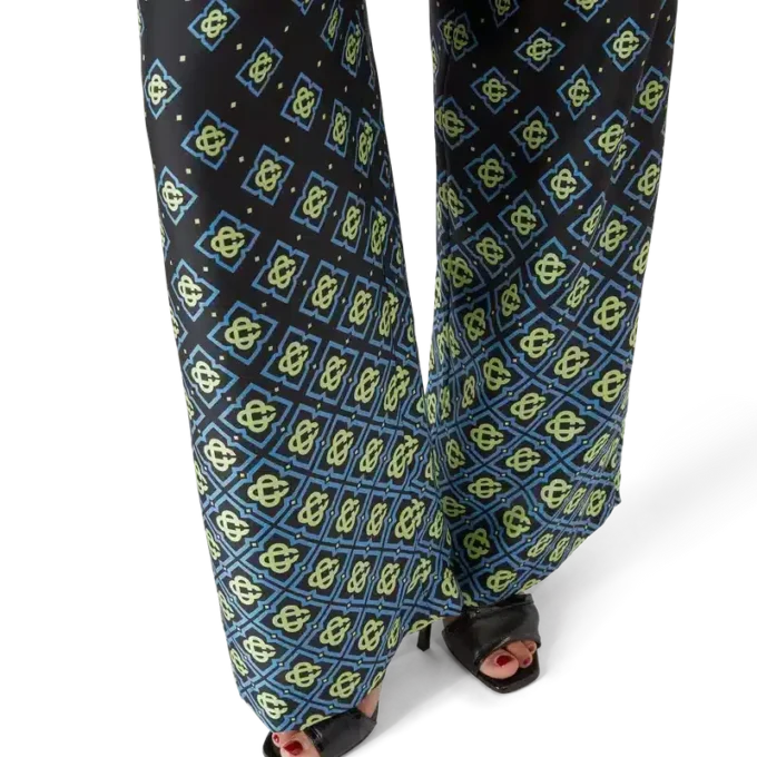 Degrade Monogram-silkesbyxor