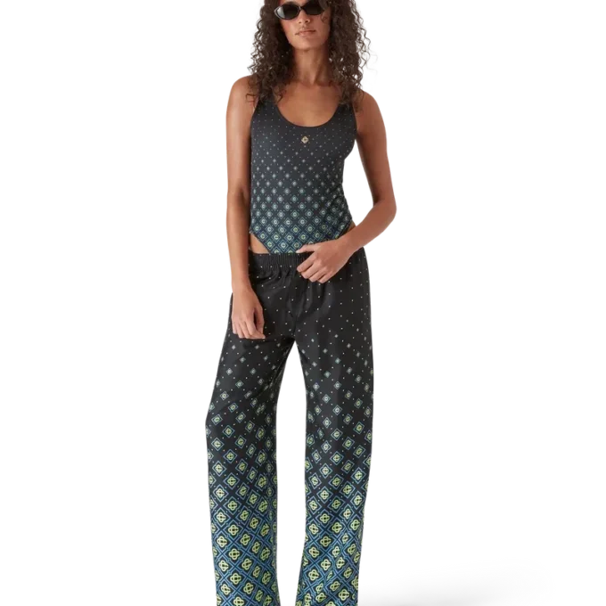 Degrade svart monogram-baddräkt Degrade svart monogram-baddräkt