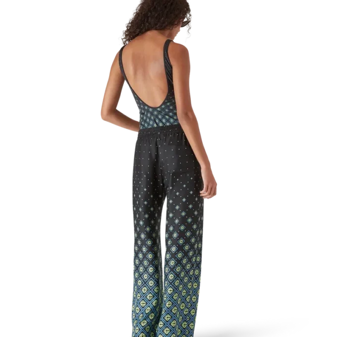 Degrade svart monogram-baddräkt Degrade svart monogram-baddräkt