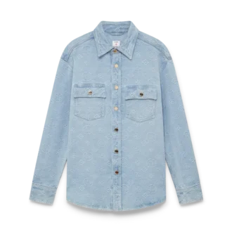 Denimskjorta med monogram