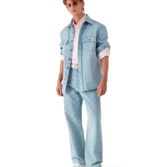 Denimskjorta med monogram