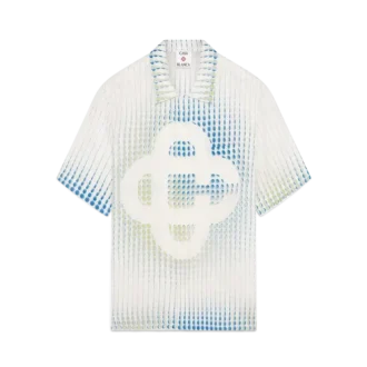 Dots kortärmad linneskjorta