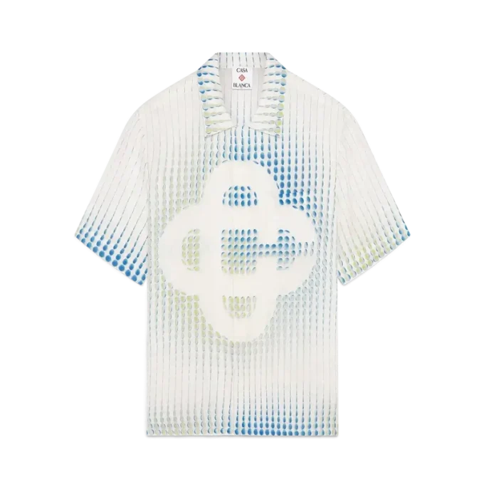 Dots kortärmad linneskjorta Dots kortärmad linneskjorta