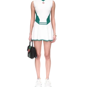 Draperad tennisklänning