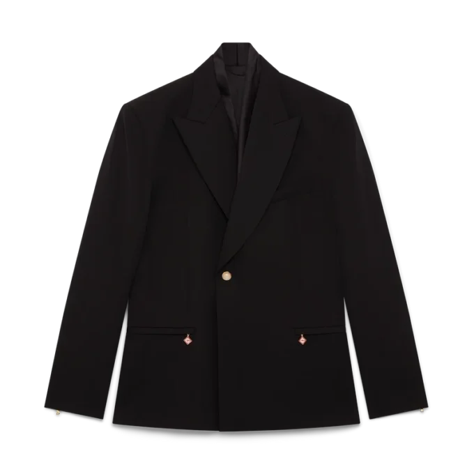 Dubbelknäppt jacka i ull Dubbelknäppt jacka i ull