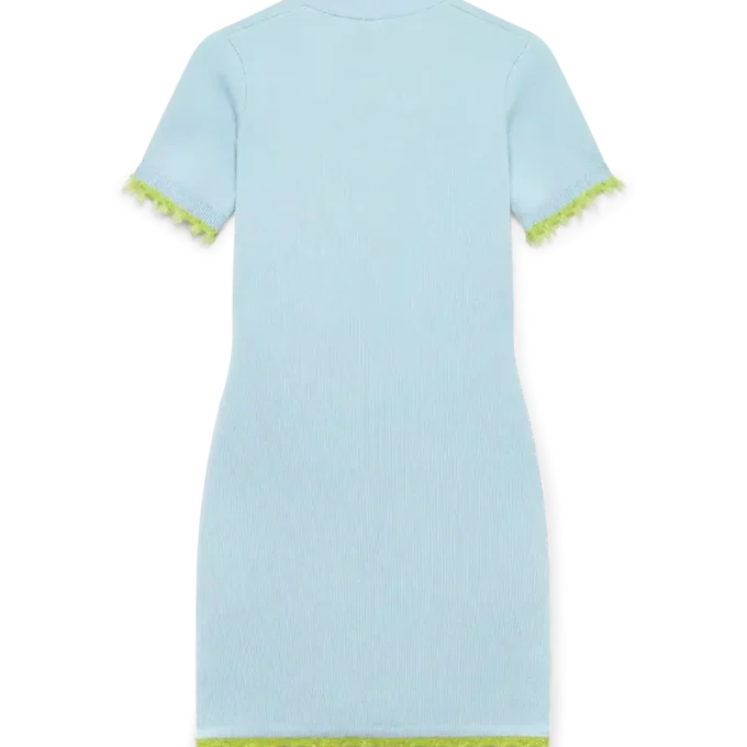 Dubbelsidig miniklänning i merinoull