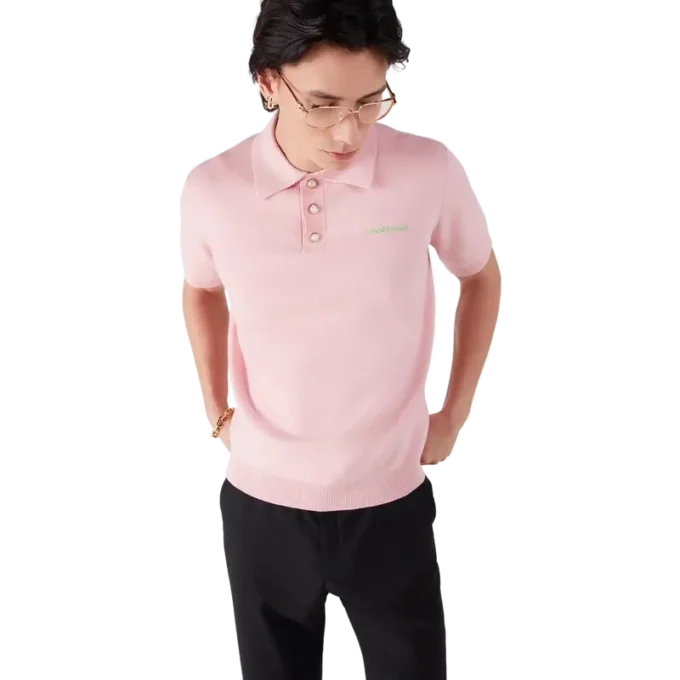 Dubbelvänd kortärmad pikétröja