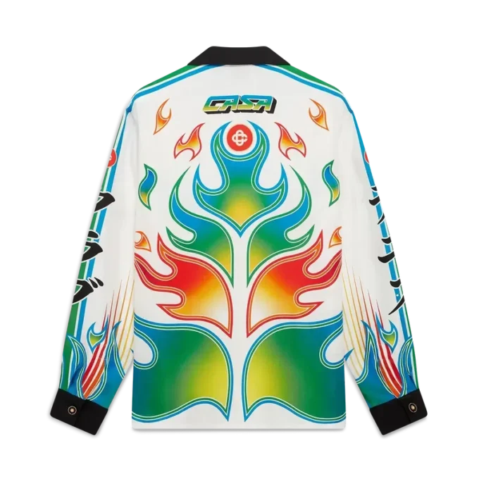 Flame Laurel långärmad skjorta i silketwill