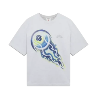 Flaming Tennis Ball Oversized kortärmad T-shirt