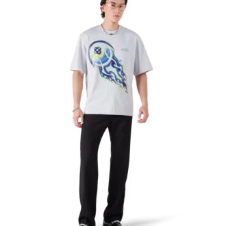 Flaming Tennis Ball Oversized kortärmad T-shirt
