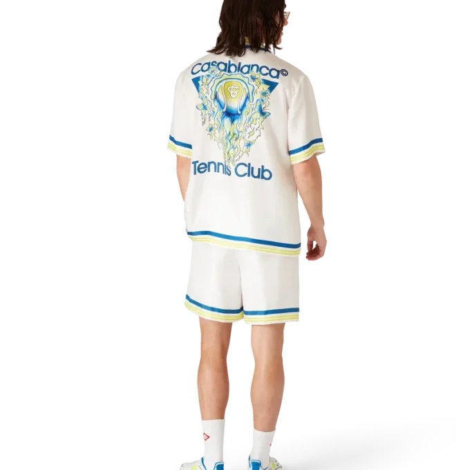 Flaming Tennis Club Icon Silk Shorts