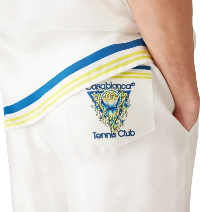 Flaming Tennis Club Icon Silk Shorts
