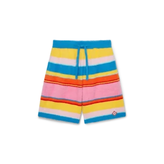 Fluffiga randiga oversized-Shorts