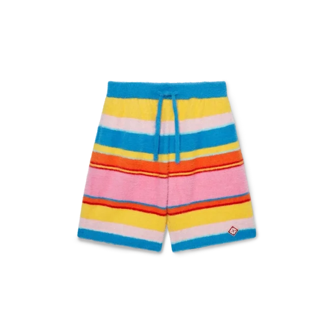 Fluffiga randiga oversized-Shorts