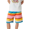 Fluffiga randiga oversized-Shorts