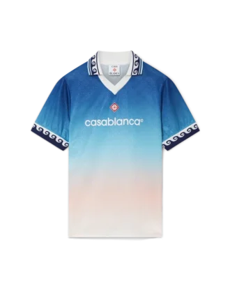 Fotbollskjorta i jacquard med gradient