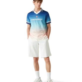 Fotbollskjorta i jacquard med gradient