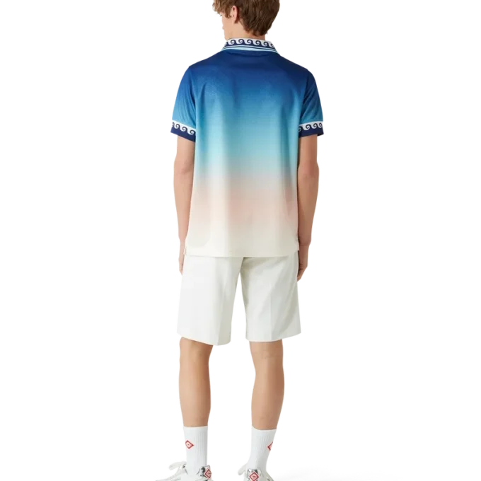 Fotbollskjorta i jacquard med gradient