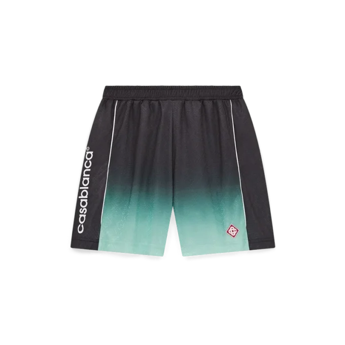 Fotbollsshorts i jacquard med gradientmonogram