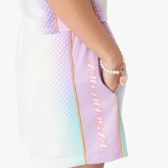 Fotbollsshorts i mesh med glasgradient