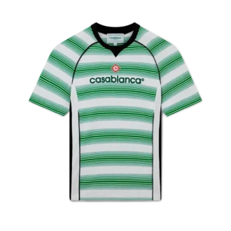 Fotbollst-shirt med paneler i gradientrandigt mönster