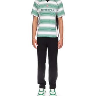 Fotbollst-shirt med paneler i gradientrandigt mönster