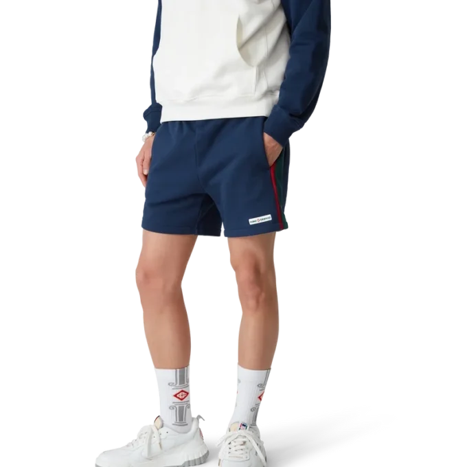 Färgblockerade sweatshorts