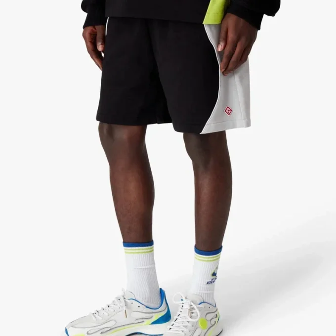 Färgblockerade sweatshorts