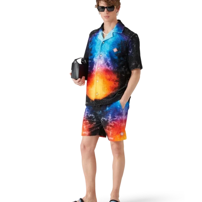 Färgskiftande frotté-skjorta