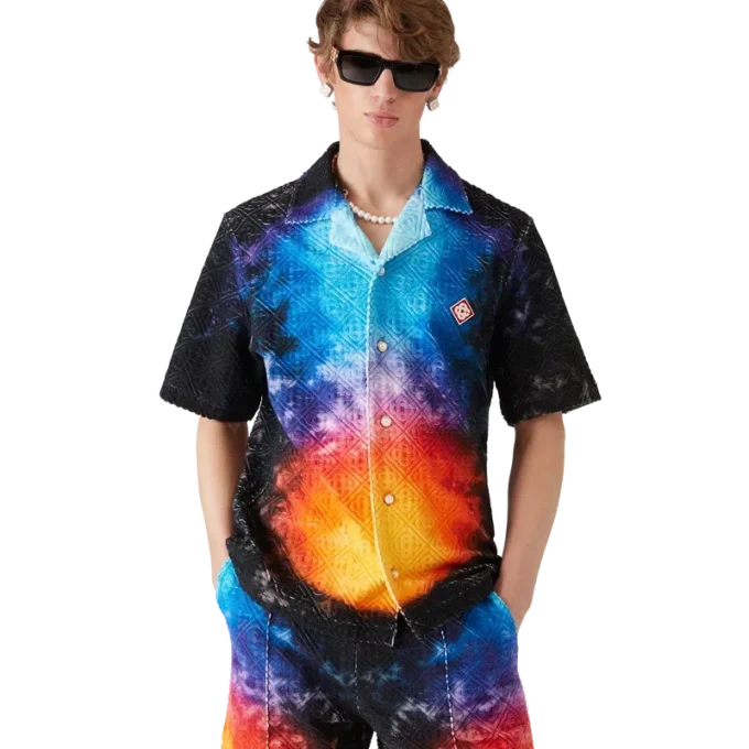 Färgskiftande frotté-skjorta