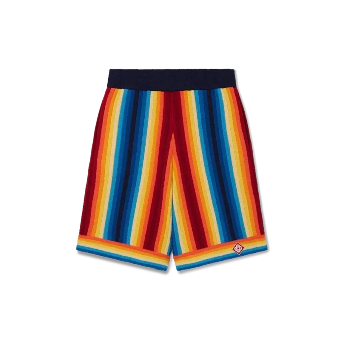 Frotteshorts med gradientrand Frotteshorts med gradientrand