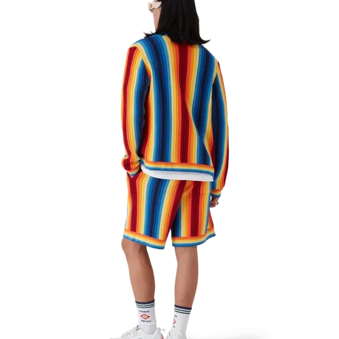 Frotteshorts med gradientrand Frotteshorts med gradientrand