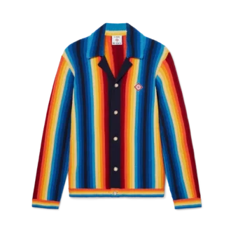 Frottéjacka med gradientrand