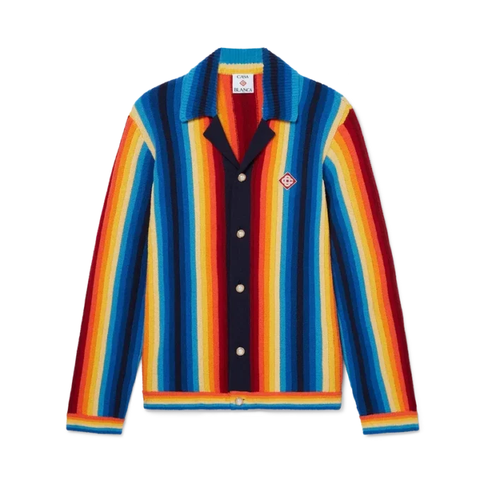 Frottéjacka med gradientrand Frottéjacka med gradientrand