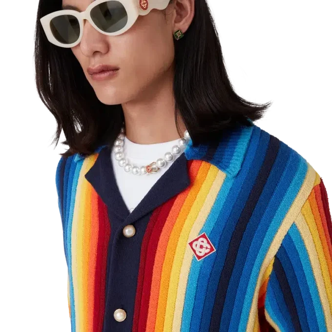 Frottéjacka med gradientrand Frottéjacka med gradientrand