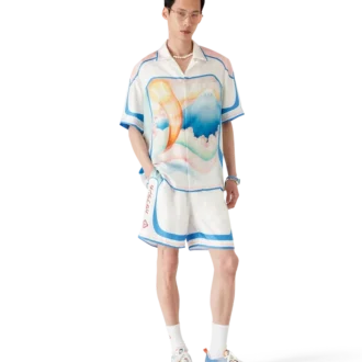 Fuji Dream kortärmad silkeskjorta