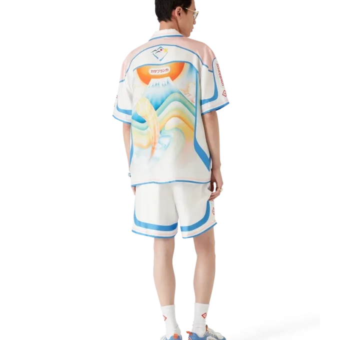 Fuji Dream kortärmad silkeskjorta