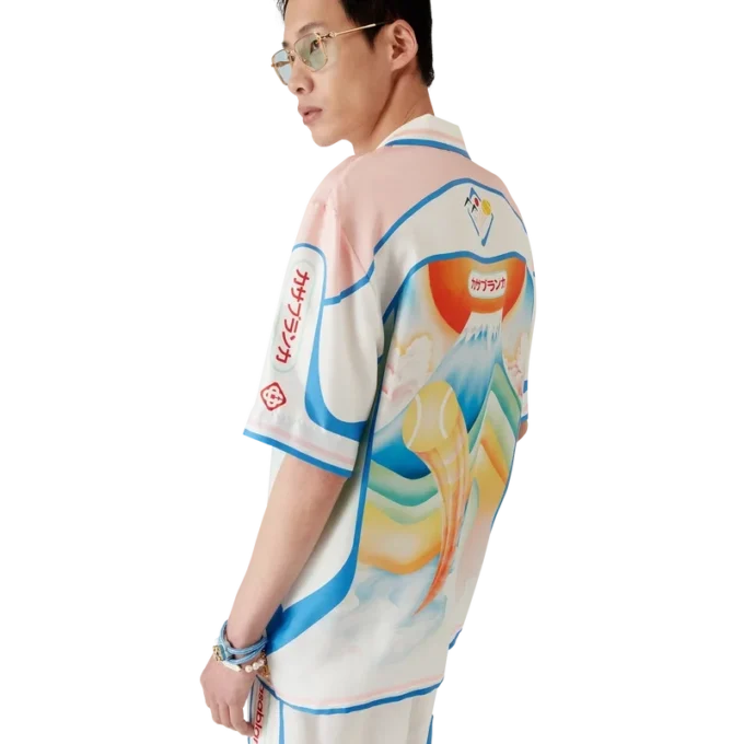 Fuji Dream kortärmad silkeskjorta