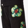 Glitch Orchid broderade virkade Shorts