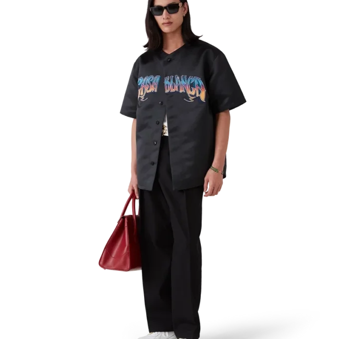 Gothic kortärmad basebollskjorta Gothic kortärmad basebollskjorta