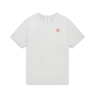 Grå kortärmad T-shirt med diamantlogo