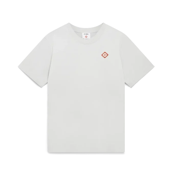 Grå kortärmad T-shirt med diamantlogo