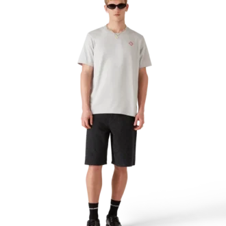 Grå kortärmad T-shirt med diamantlogo