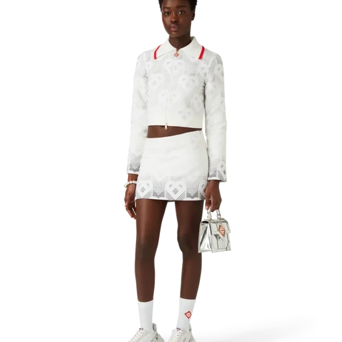 Gradient Heart Monogram-frottéjacka