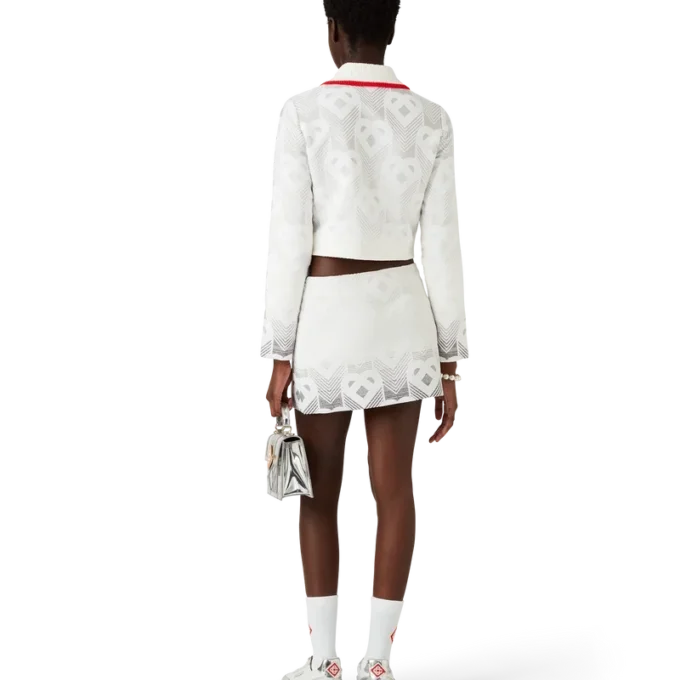 Gradient Heart Monogram-frottéjacka